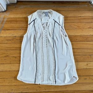 H&M Off White Blouse with Buttons